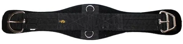 Contoured Poly Web Neoprene Girth w/ Stainless Steel E-Z Roller Buckle & D-Rings