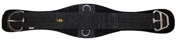 Triple E Contoured Poly Web Neoprene Girth w/ Stainless Steel E-Z Roller Buckle & D-Rings