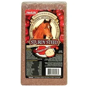 HerdLife Sturdy Steed Candy Apple Mineral Block