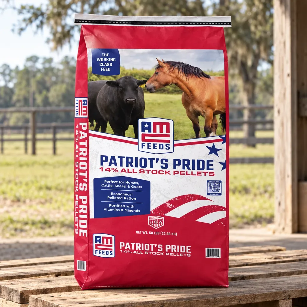 American Classic Patriot’s Pride 14% All Stock Pellets, 50 lb, rural Northwest Florida