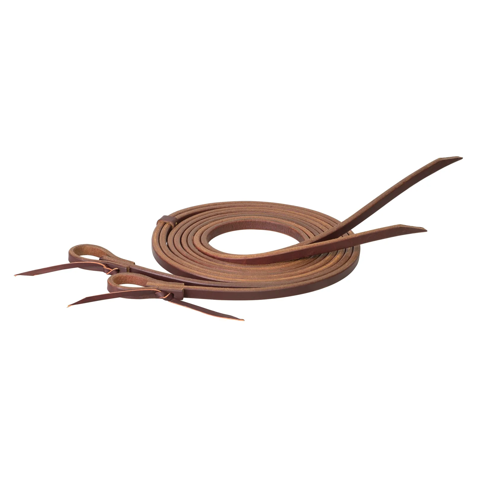 Weaver Leather Working Tack Extra Heavy Harness Split Reins, Water Loops with Tie Laces