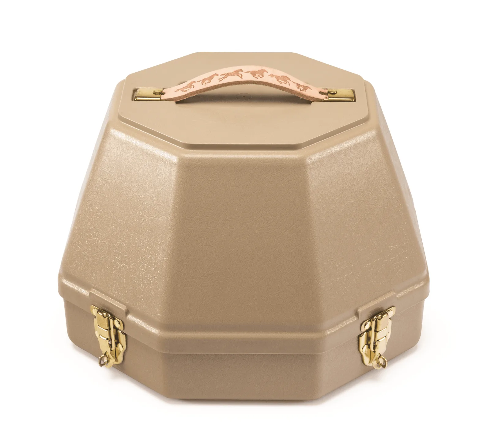 K&D Equestrian KD-141 English Hat Box in Tan