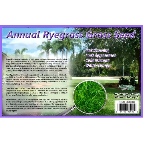 Gulf Annual Ryegrass Seed