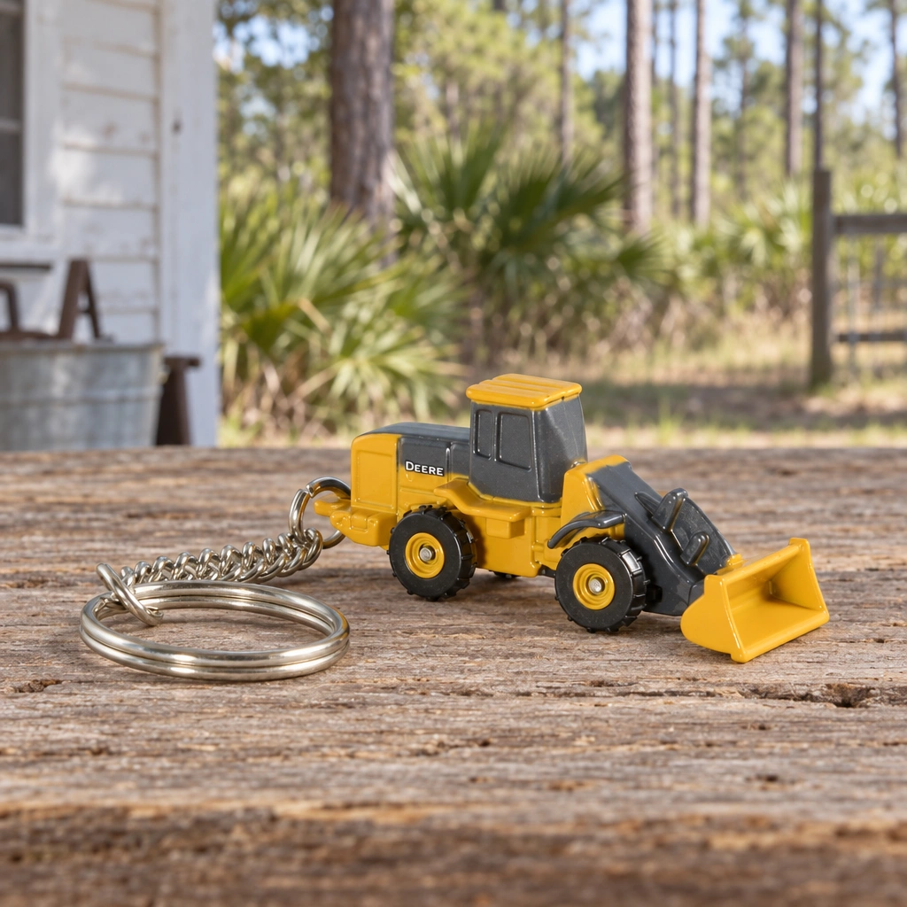 John Deere Wheel Loader Key Chain