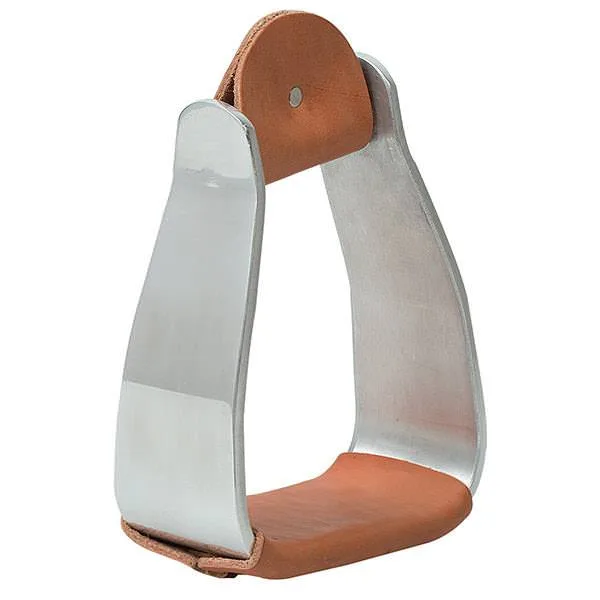 Weaver Leather Sloped Aluminum Stirrups with Leather