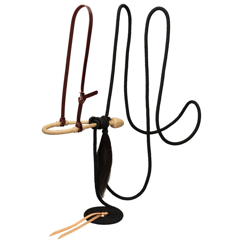 Weaver Leather Hackamore with Rawhide Bosal & Nylon Mecate