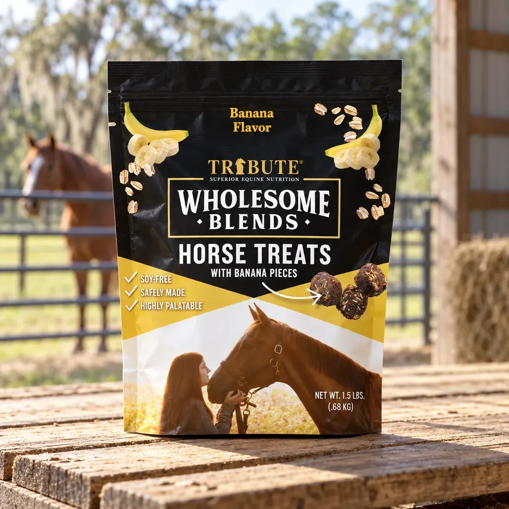 Tribute Wholesome Blends Banana Horse Treats, 1.5 lb, rural Northwest Florida