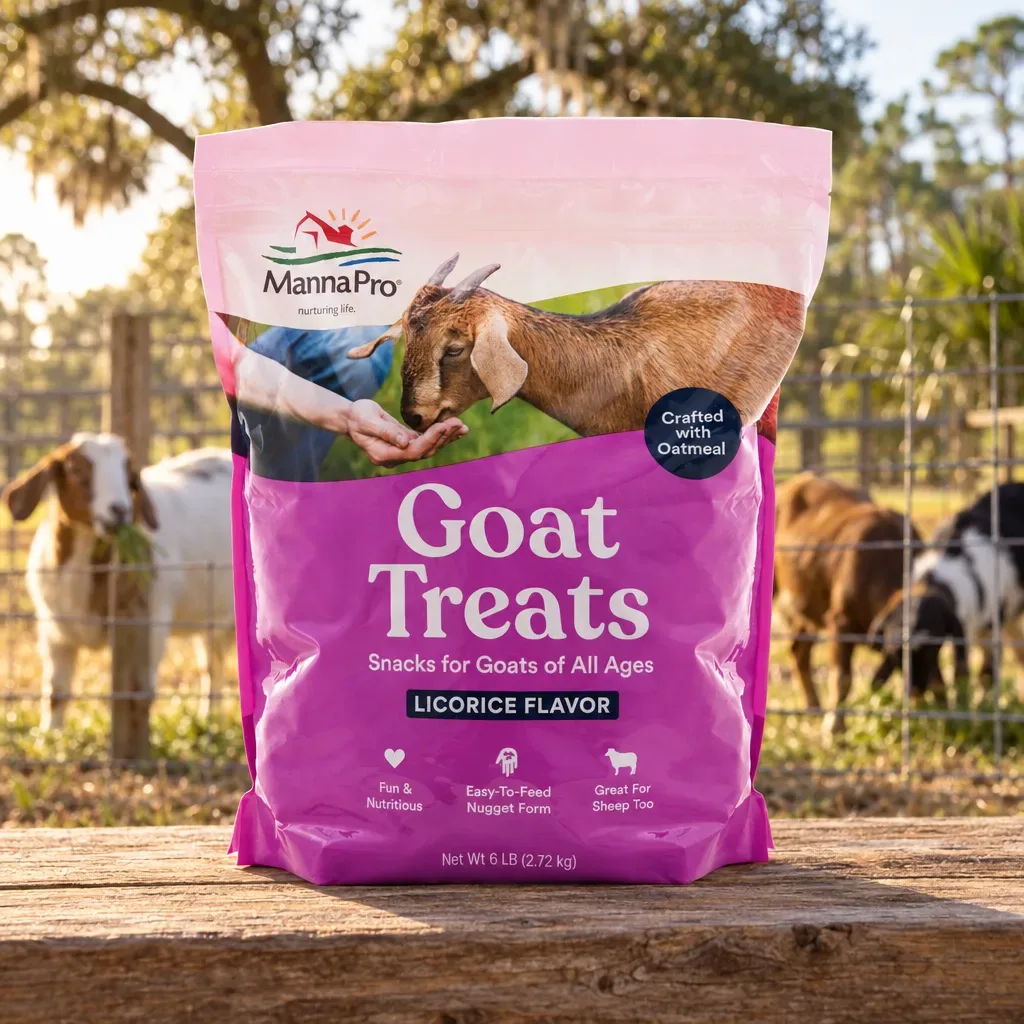 Manna Pro Goat Treats Licorice Flavor, 6 lb, rural Northwest Florida