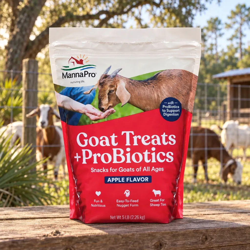 Manna Pro Goat Treats with Probiotics, Apple, 5 lb, rural Northwest Florida