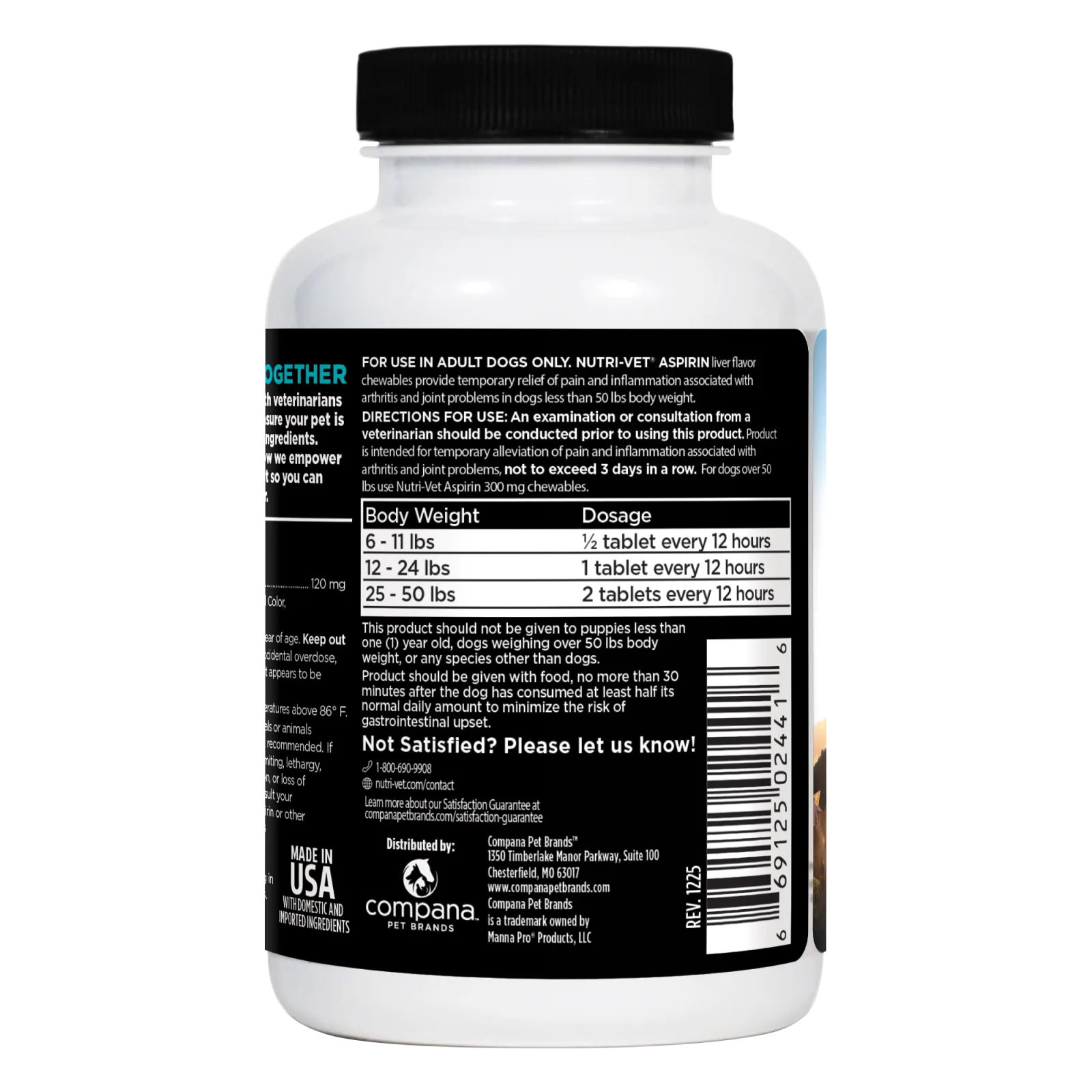 Nutri-Vet Aspirin for Dogs - 120mg