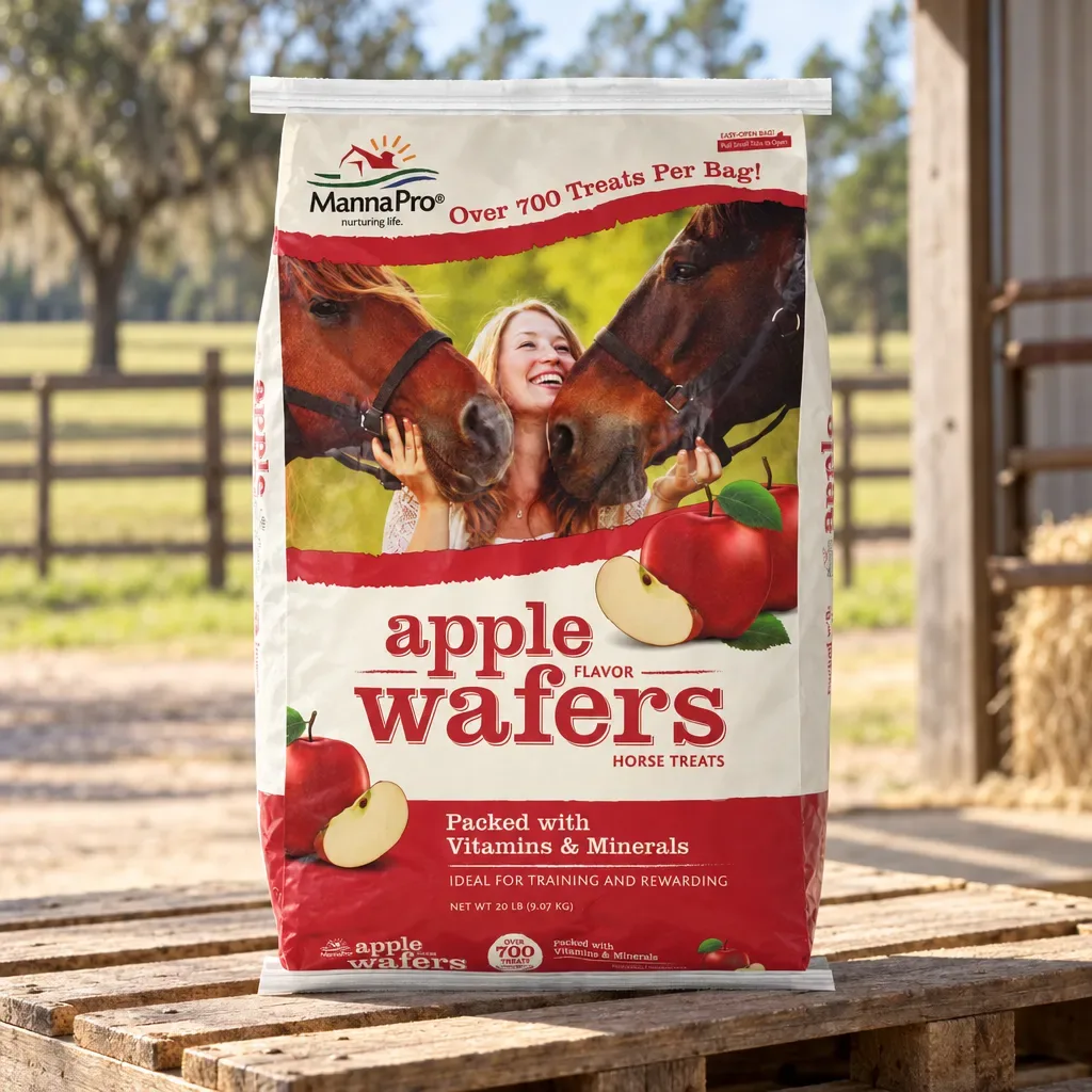 Manna Pro Apple Wafers Horse Treats, 20 lb, rural Northwest Florida