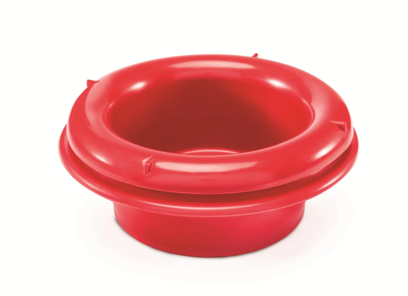 K&D Equestrian KD-138 Two-Piece Travel Dog Bowl in Red