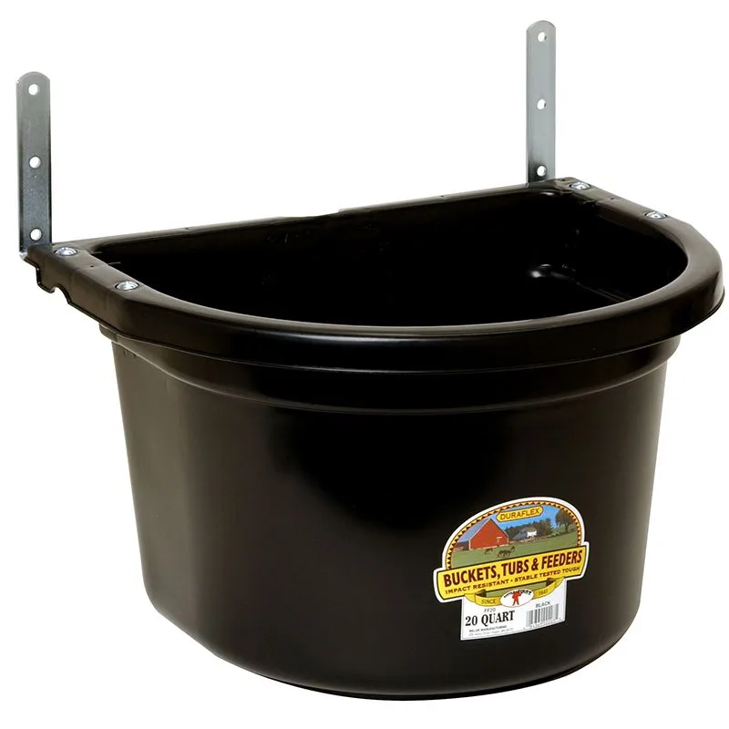 Little Giant 20 Quart Fence Feeder, Black