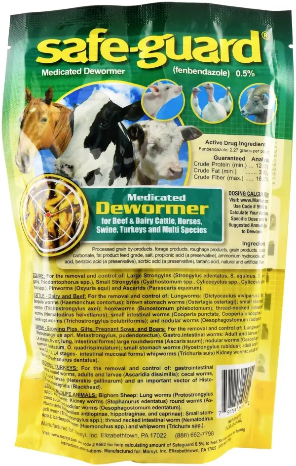 Safe-Guard Multi-Species Medicated Dewormer Pellets (0.5%)