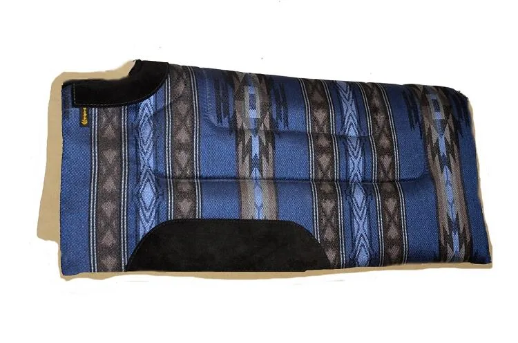 Triple E Southwest Cutback Saddle Pad w/ Wool Bottom, 32 in Denim