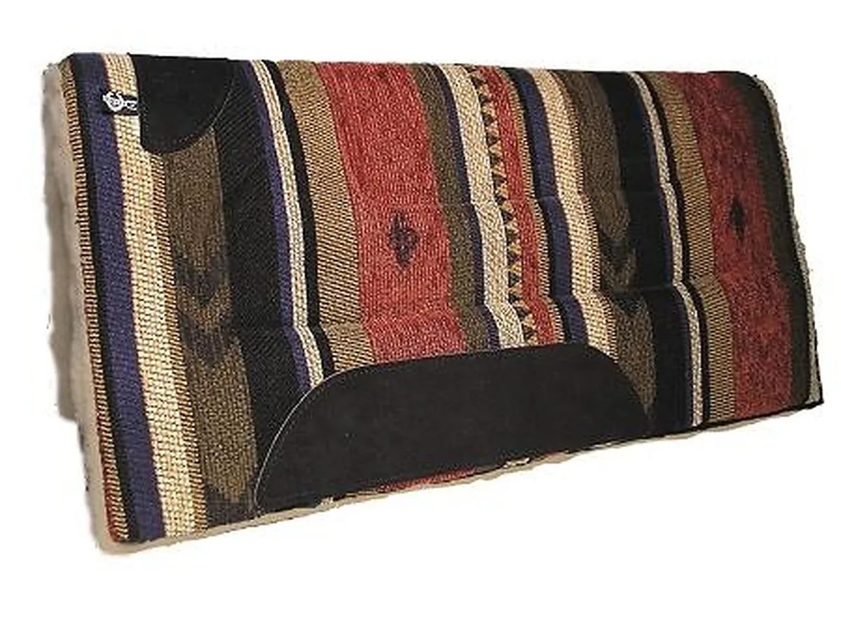 Triple E Southwest Trail Saddle Pad w/ Wool Bottom, 32" x 32"