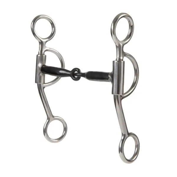 All Purpose Bit, 5" Sweet Iron Snaffle Mouth with Copper Inlay