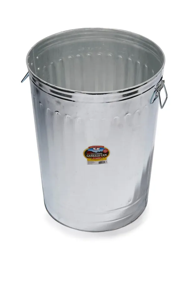 Galvanized Garbage Can