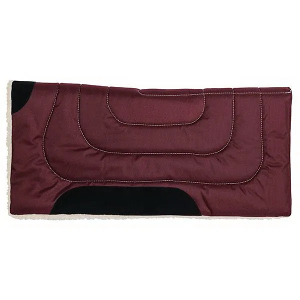 Weaver Leather Synthetic Canvas Work Saddle Pad, Wine, 31" x 32"