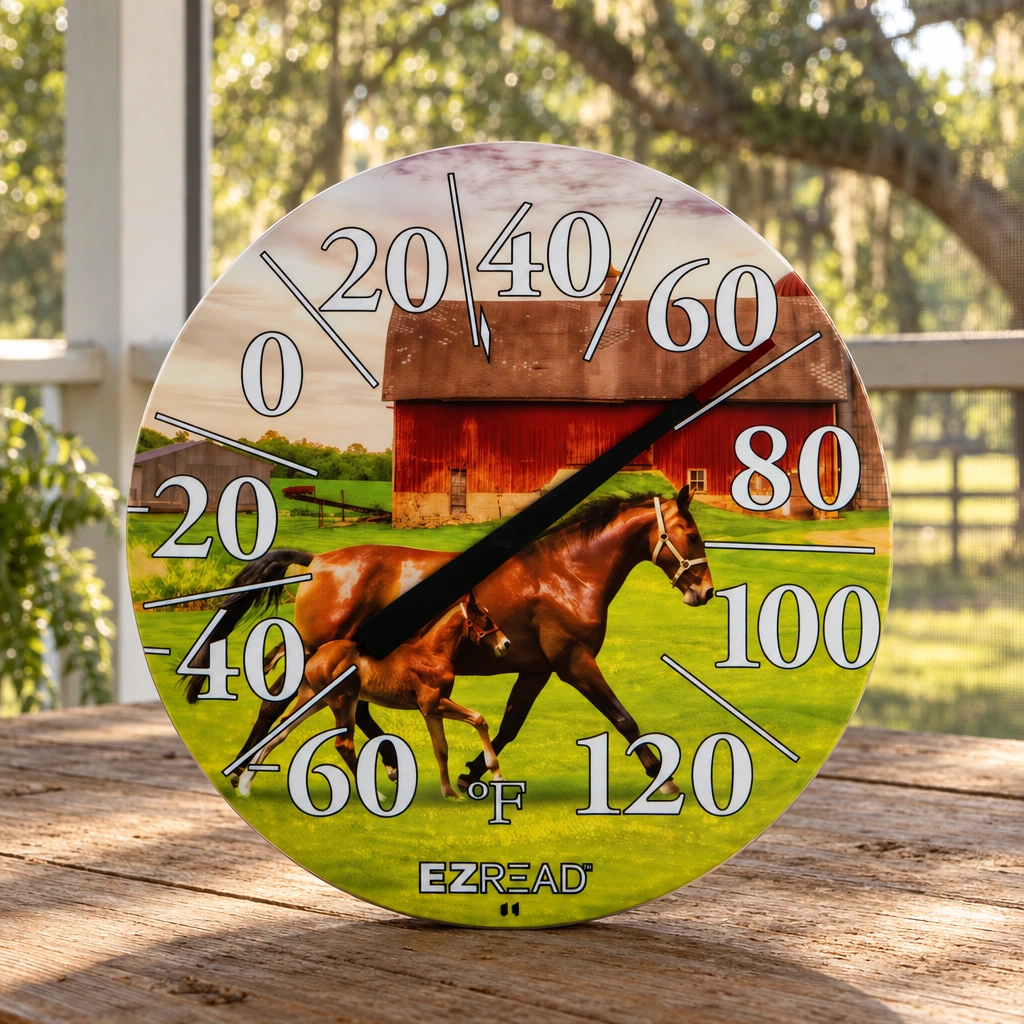 EZ Read Barn Dial Thermometer