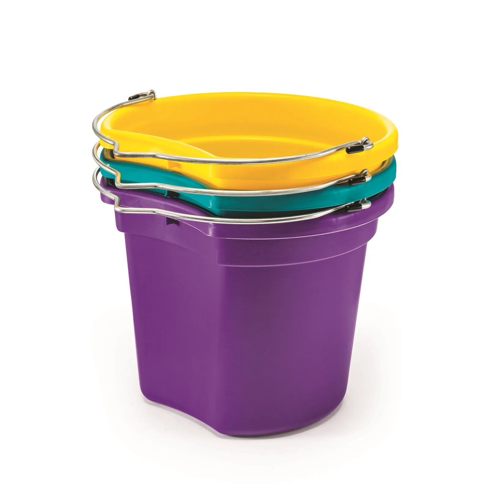 K&D Equestrian KD-120E 18 Qt Flat Back Horse Bucket