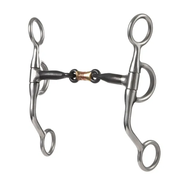 Professional Argentine Bit, 5" Sweet Iron Three-Piece Mouth
