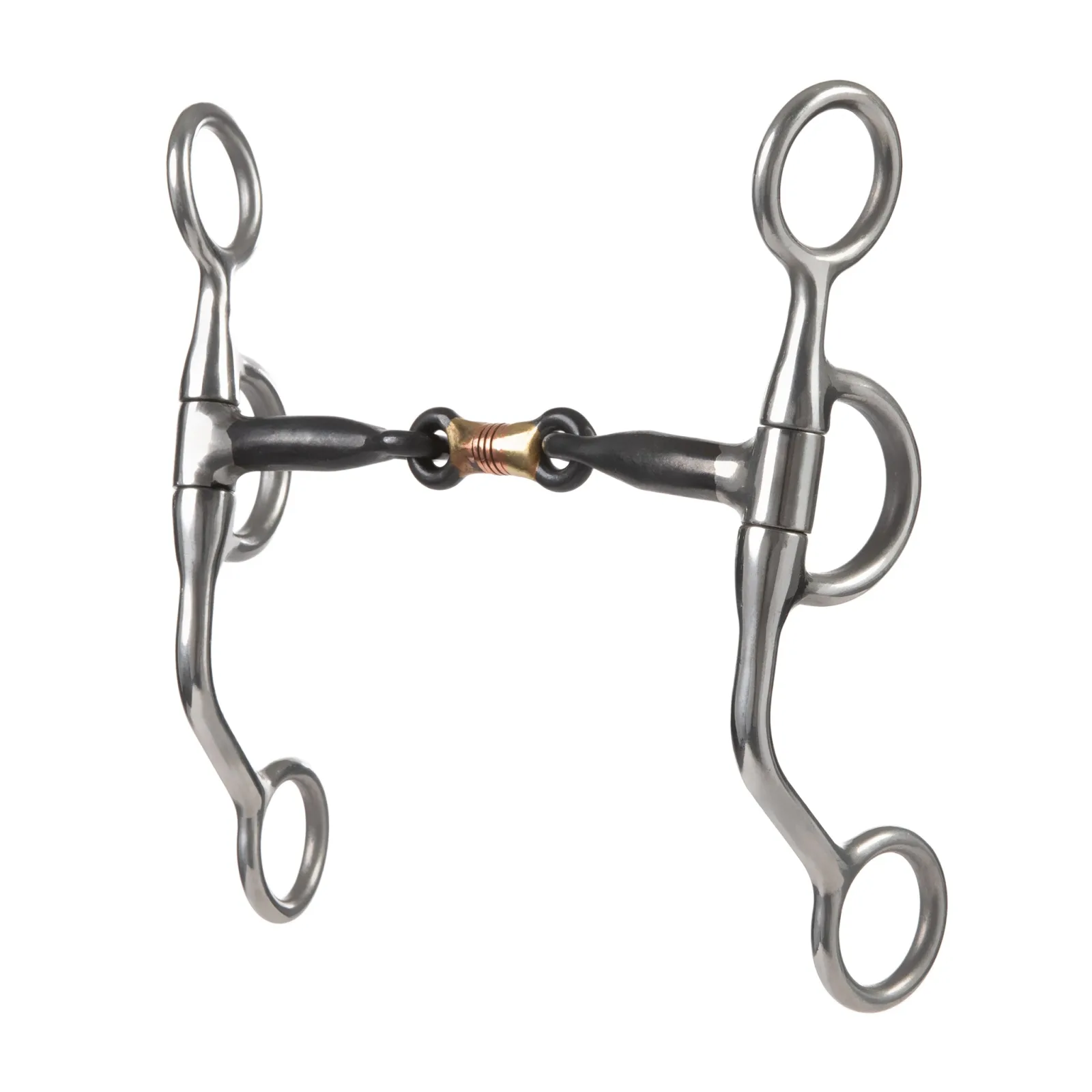 Weaver Leather Professional Argentine Bit, 5" Sweet Iron Three-Piece Mouth