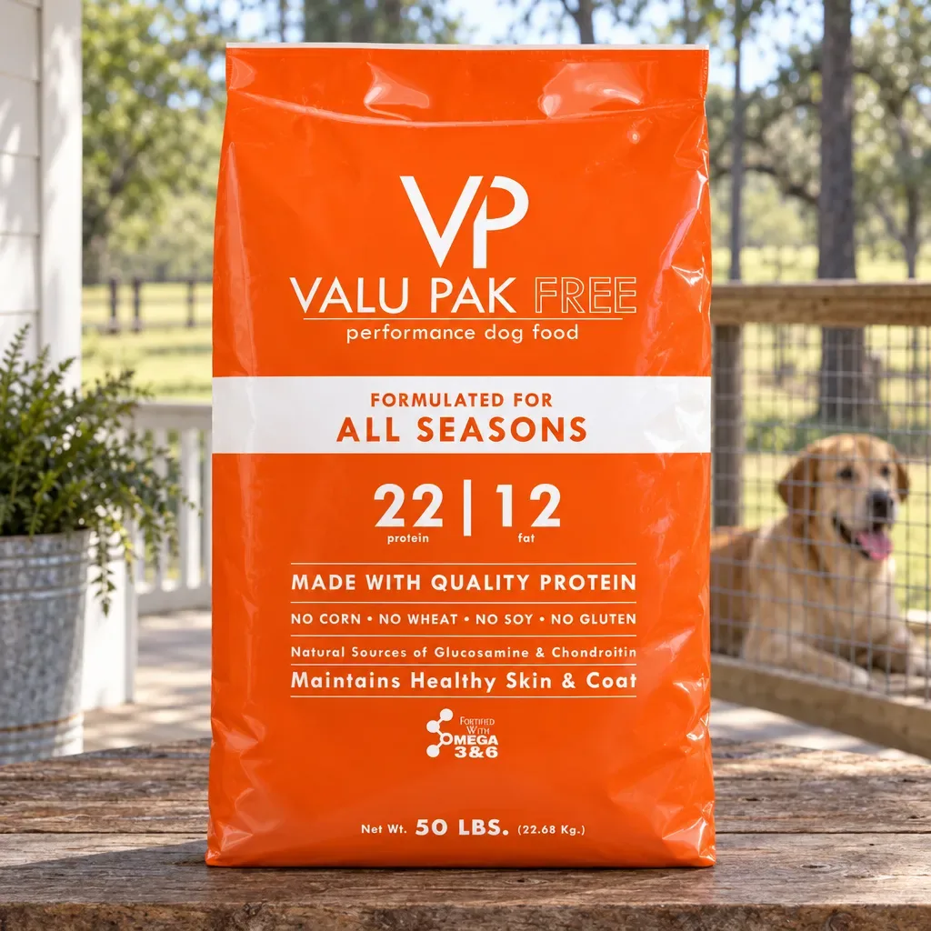 Valu-Pak FREE 22/12 Dog Food, 50 lb, rural Northwest Florida