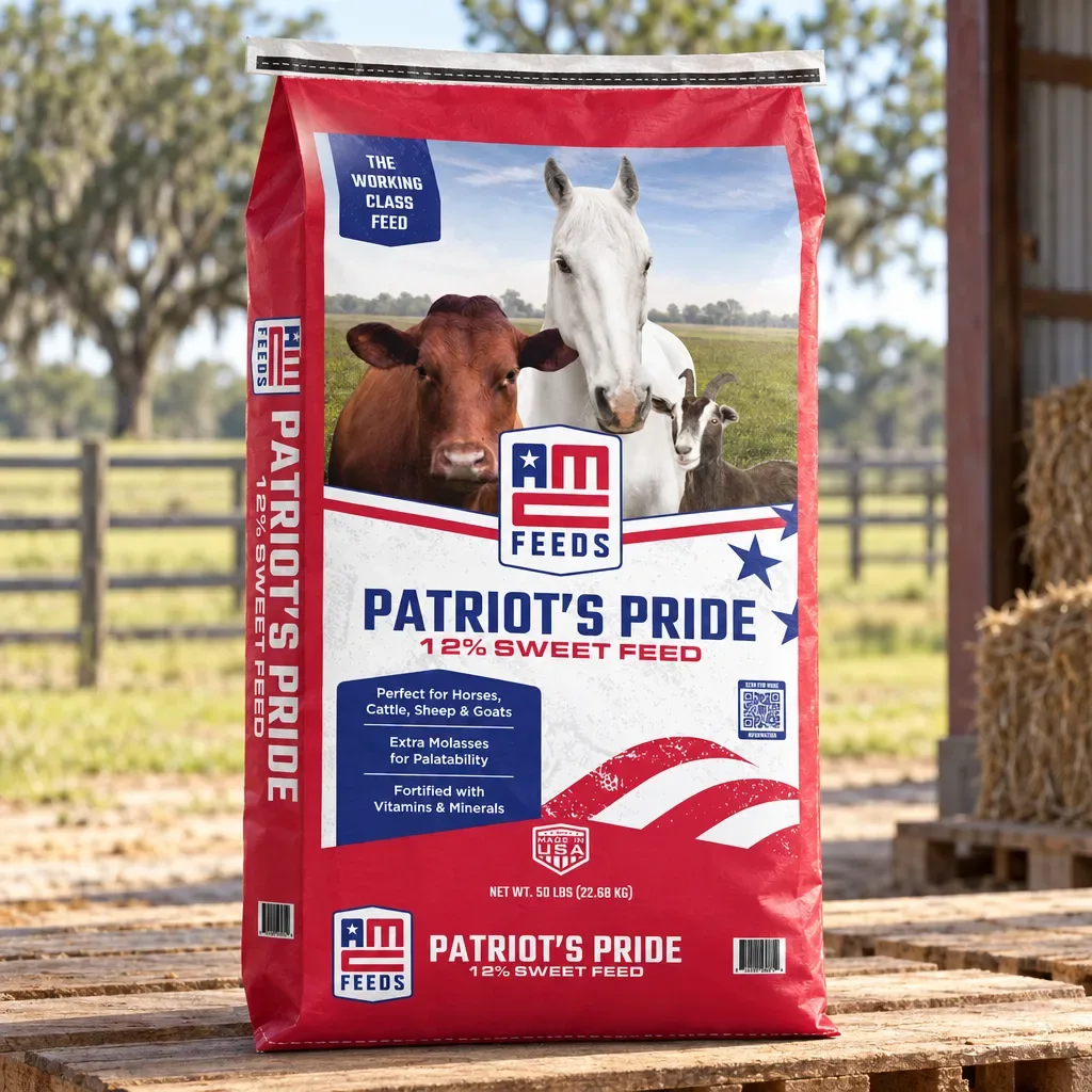 American Classic Patriot’s Pride 12% Sweet Feed, 50 lb, rural Northwest Florida