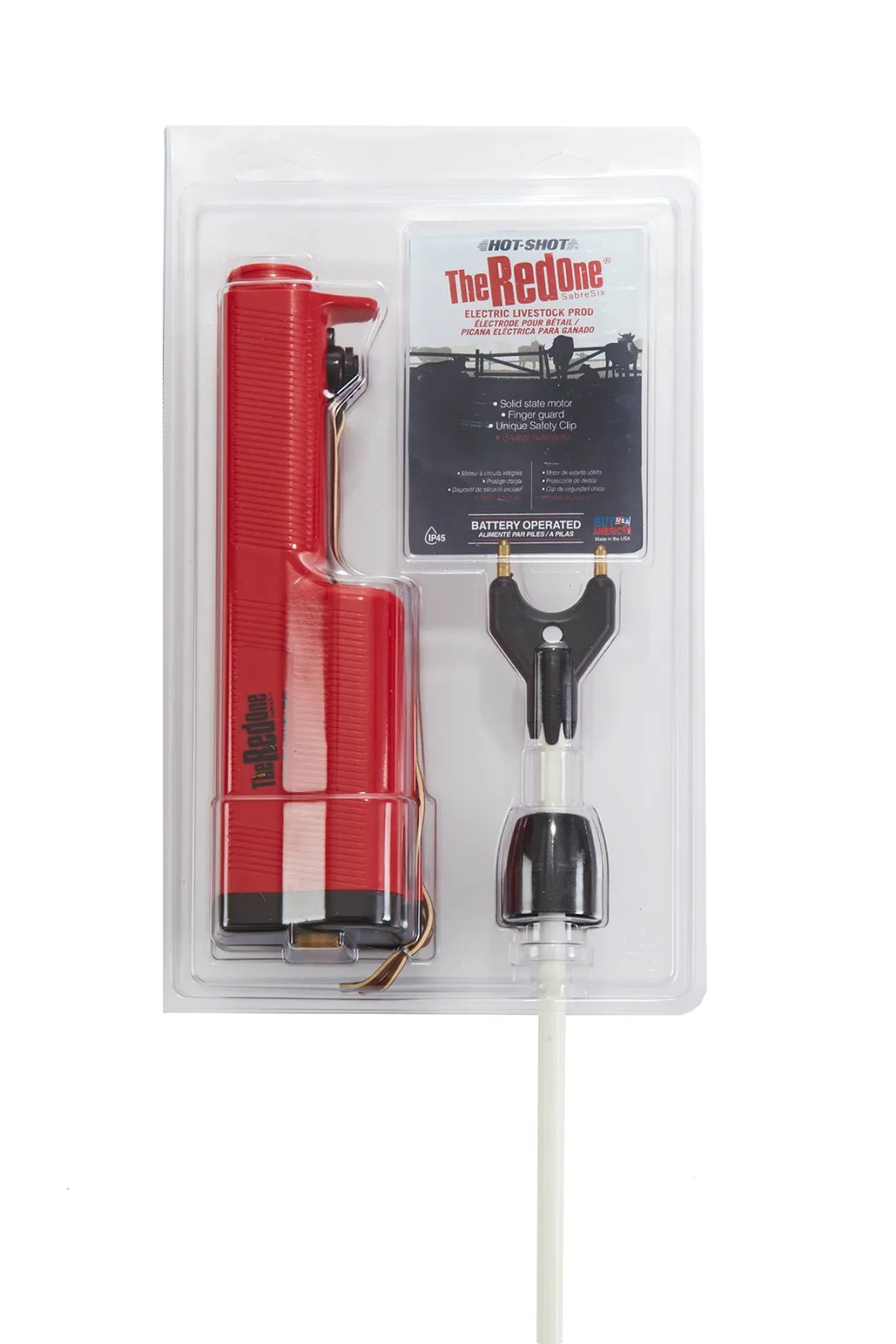 Hot-Shot Red Prod with 36 Inch Fiberglass Shaft
