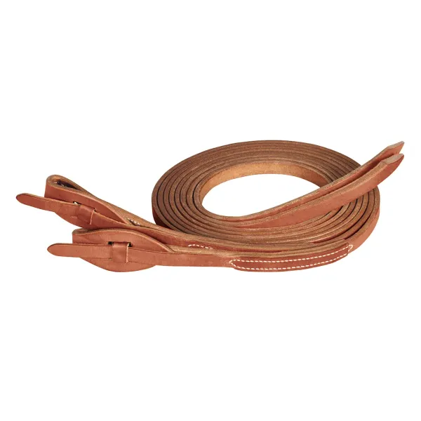 ProTack Quick Change Split Reins, Leather Tab Bit Ends