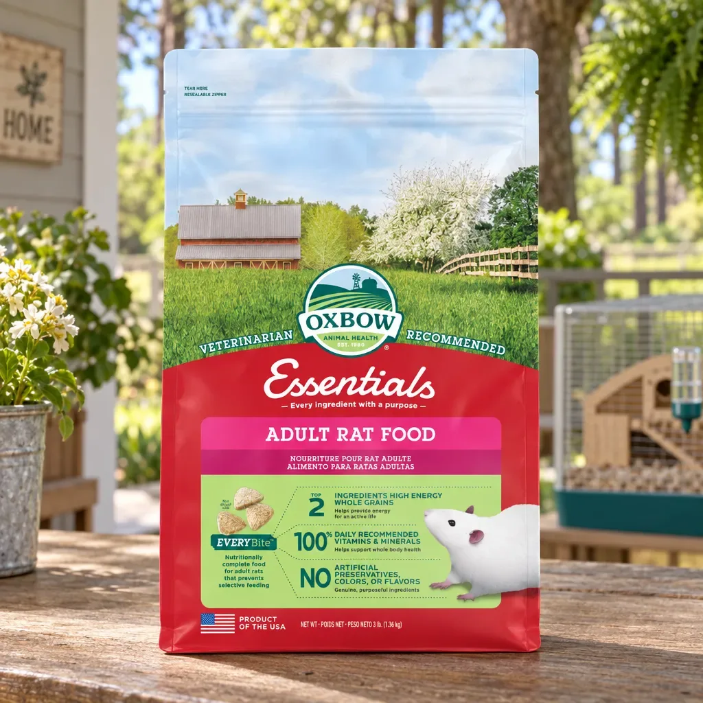 Oxbow Essentials Adult Rat Food, 3 lb, rural Northwest Florida