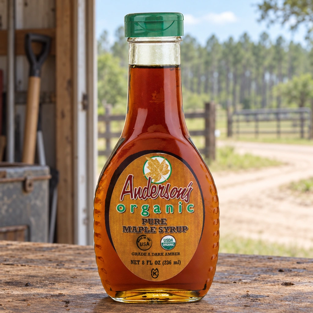 Anderson's Organic Pure Maple Syrup, Grade A Dark Amber