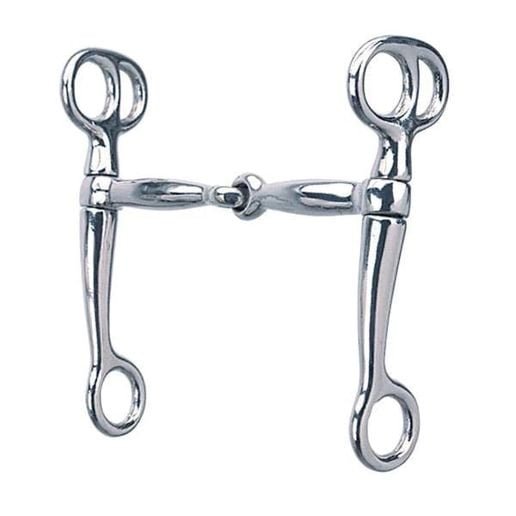 Weaver Leather Nickel-Plated Tom Thumb Bit, 4.5 in Mouth