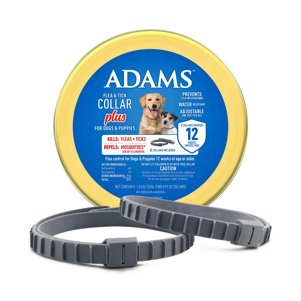 ADAMS Plus Flea & Tick Collar for Dogs and Puppies