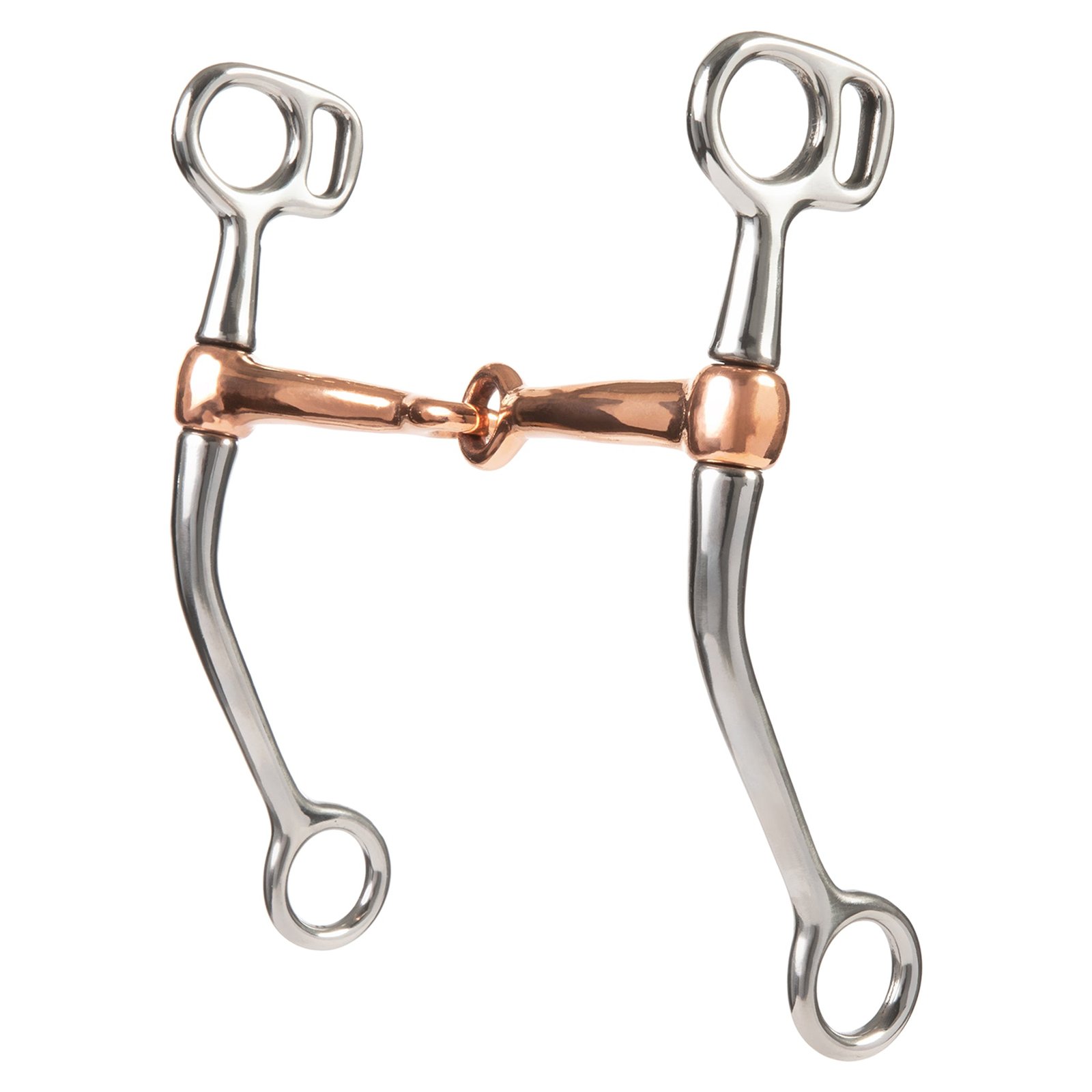 Tom Thumb Bit, 5 in Copper Mouth, Stainless Steel, 6.5 in Cheeks
