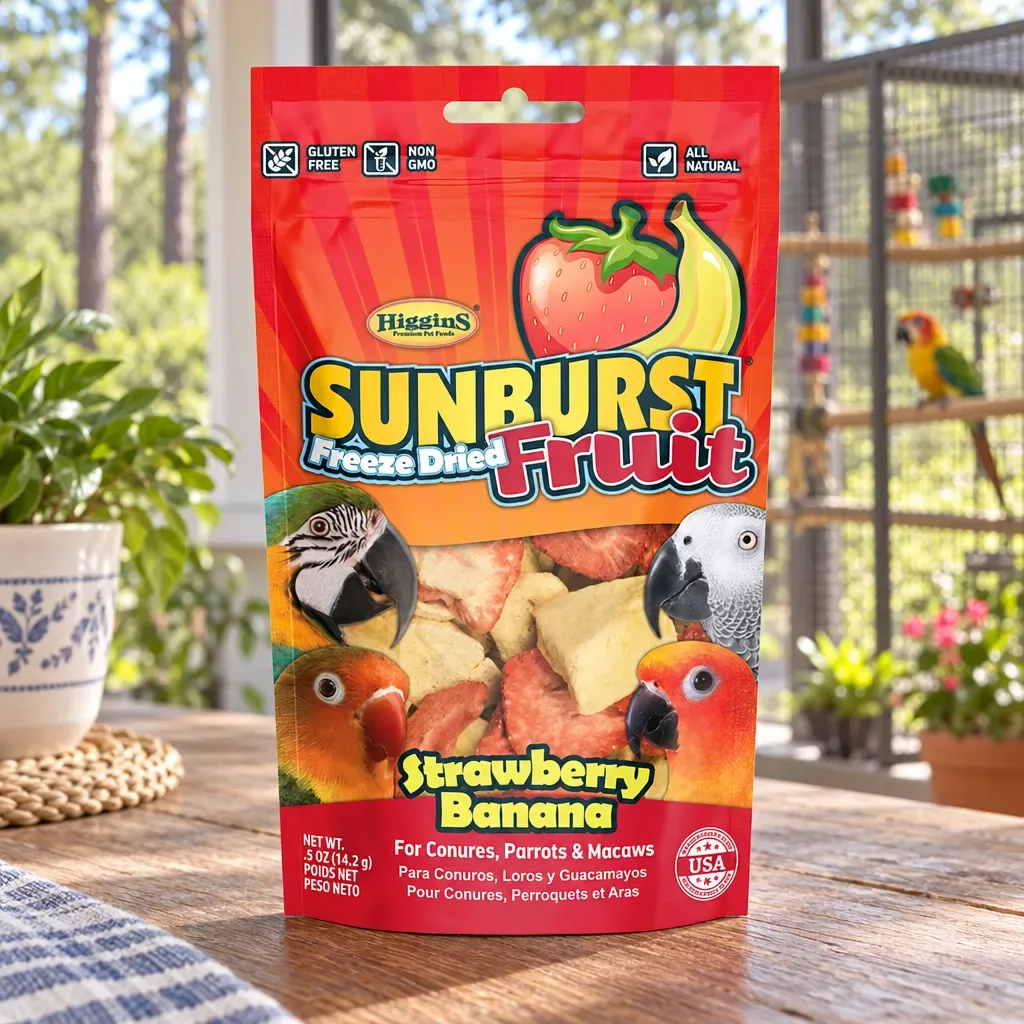 Higgins Sunburst Freeze-Dried Fruit, Strawberry & Banana, 0.5 oz, rural Northwest Florida