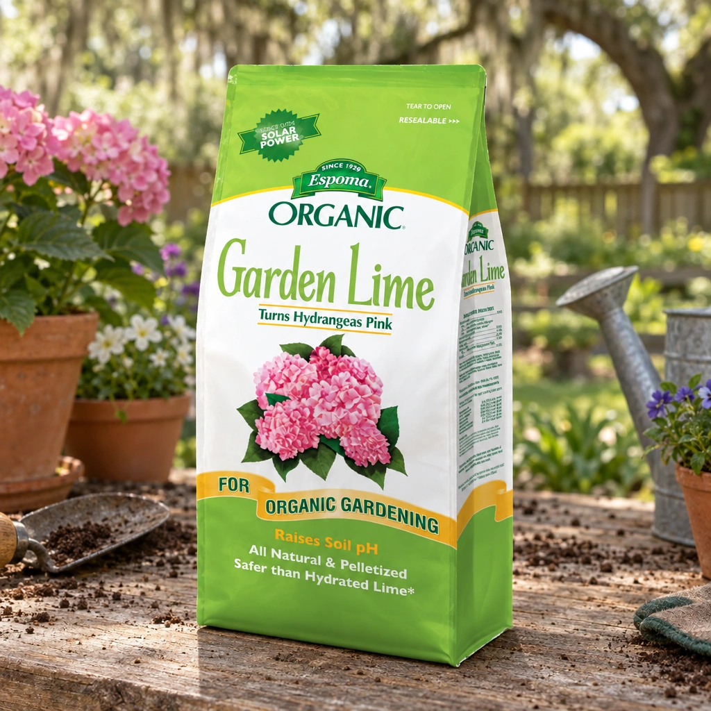 Espoma Garden Lime in rural Northwest Florida