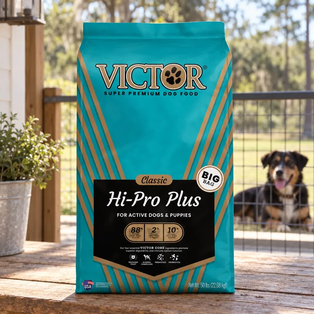 VICTOR Hi-Pro Plus Dog Food, 50 lb, rural Northwest Florida