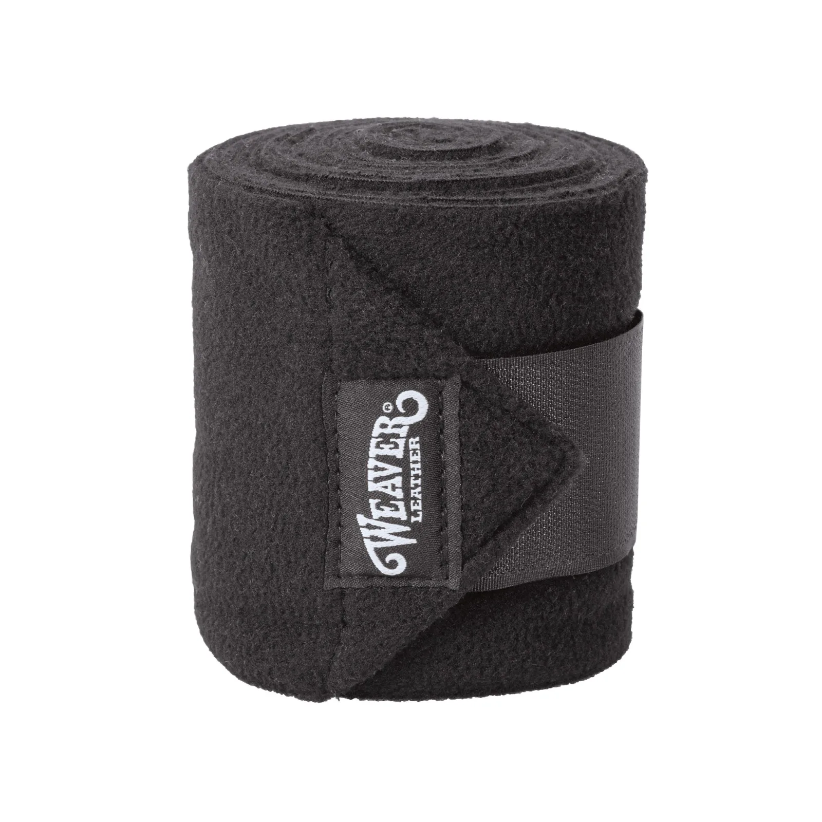 Weaver Leather Polo Leg Wraps, Solid Colors, 380g Fleece, 4-Pack in Black