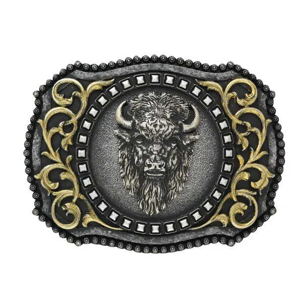Nocona Mens Buckle Buffalo