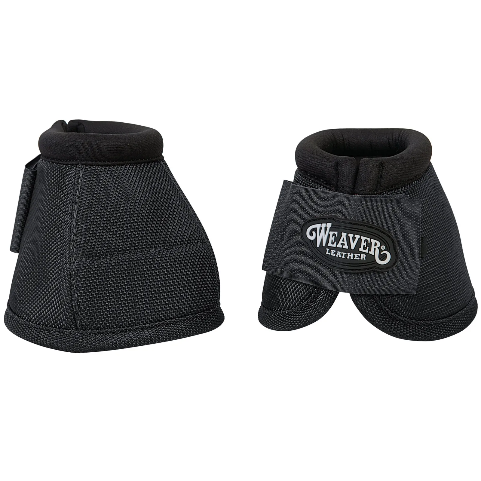 Weaver Leather No-Turn Bell Boots in Black