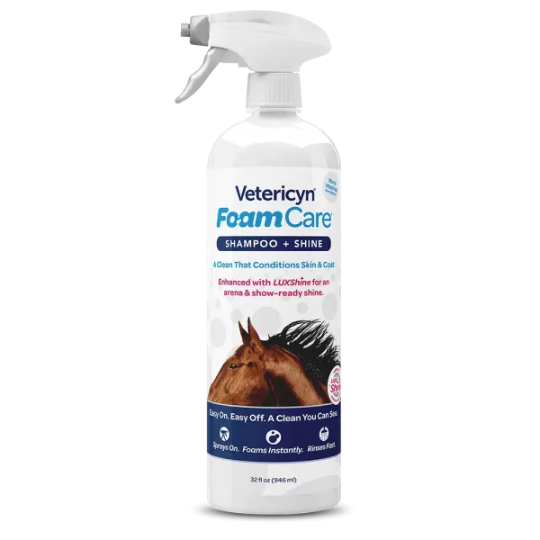 FoamCare Equine Spray-On Shampoo with LuxShine