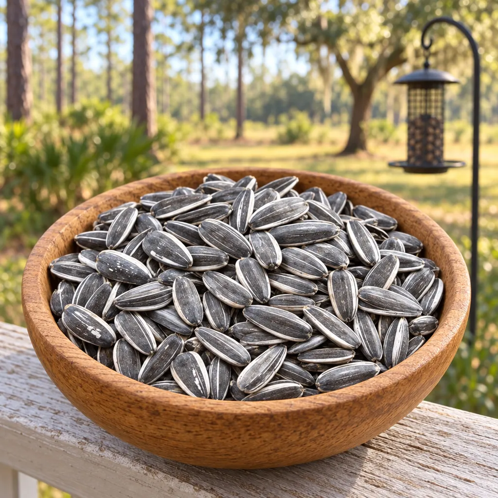 Grey Striped Sunflower Seed
