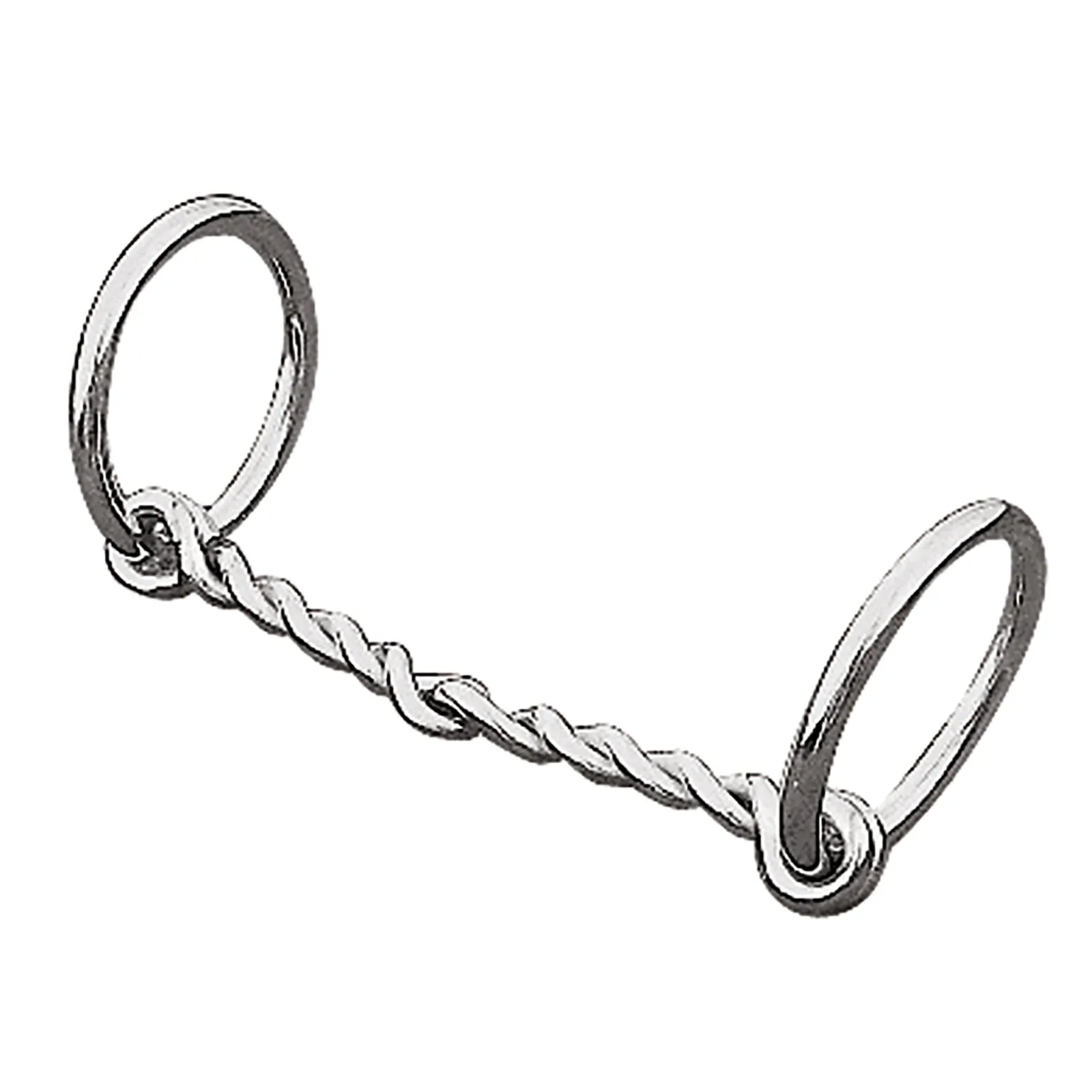 Weaver Leather Pony Ring Snaffle Bit, 4-1/2" Single Twisted Wire Mouth