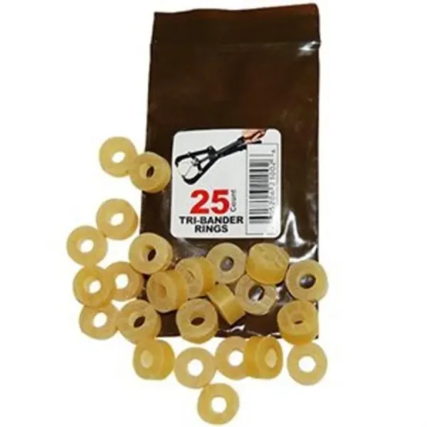 Tri-Bands Castrating Bands, 25 Count