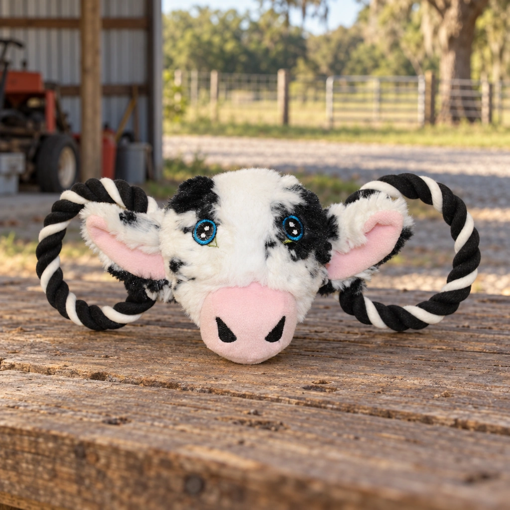 Jolly Pets Tug-a-Mal Cow Dog Toy