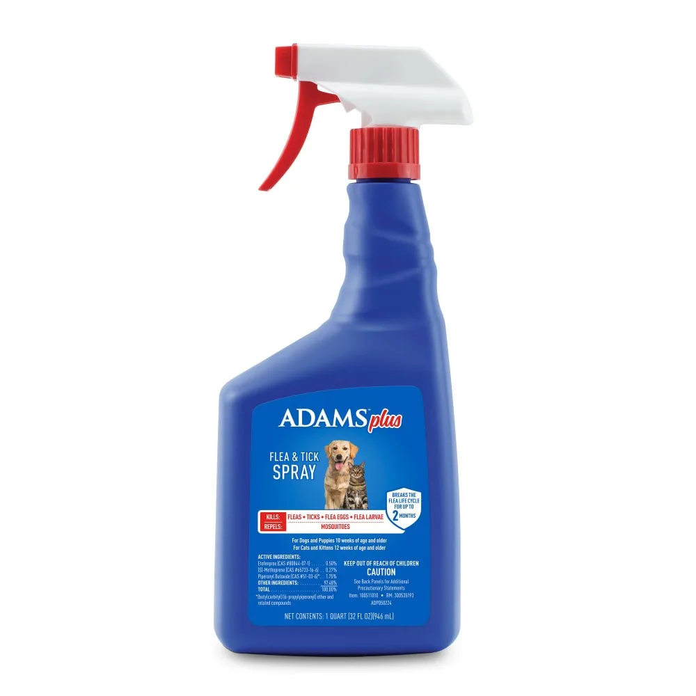 Adams Plus Flea & Tick Spray in 32 oz