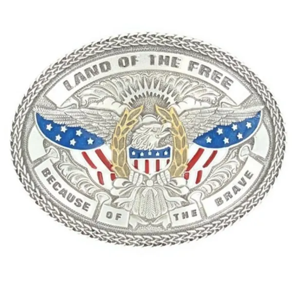 Nocona Mens American Eagle Buckle