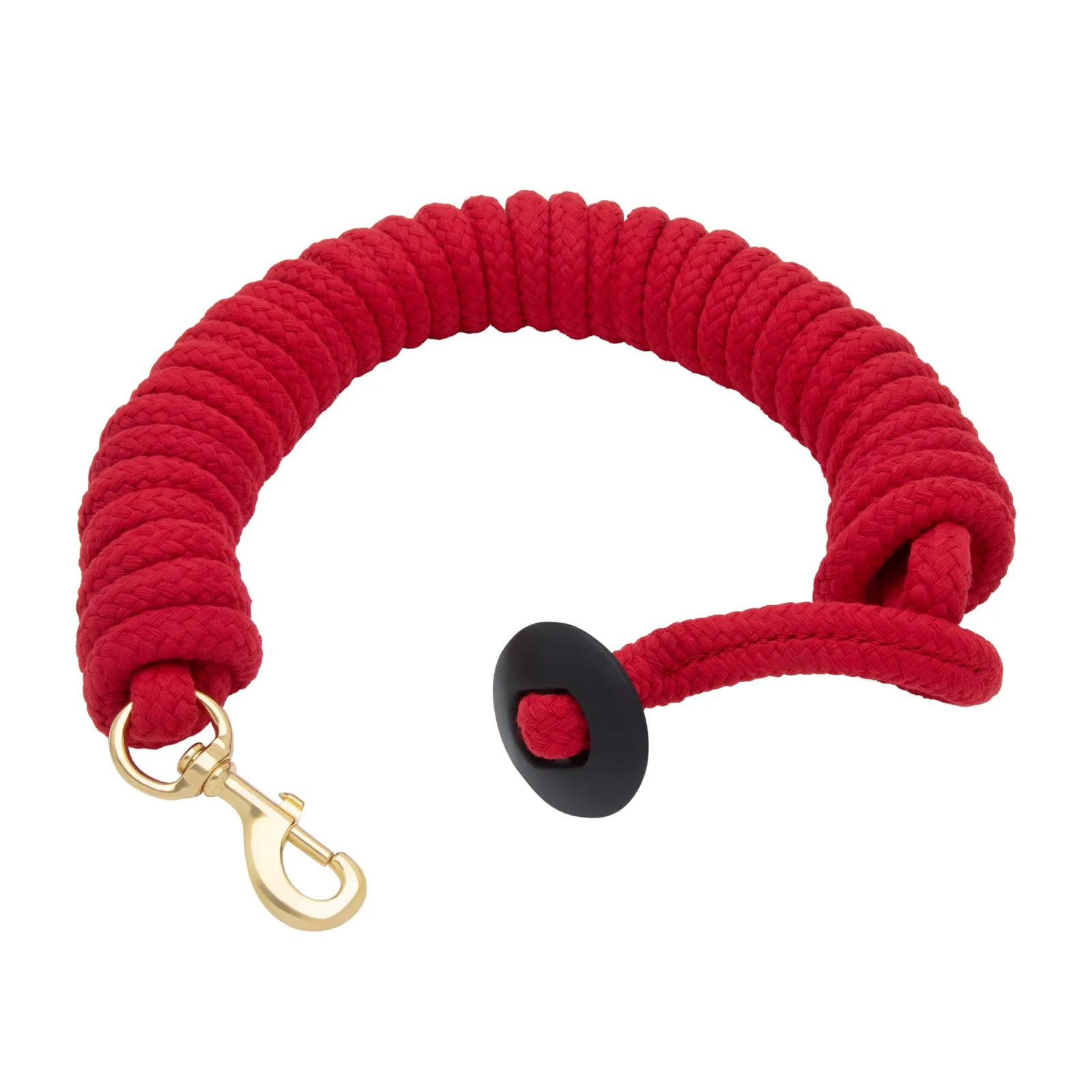 Weaver Leather Rounded Cotton Lunge Line with 225 Snap, 3/4" x 25' in Red